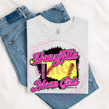 Henryetta Mean Girls Softball Shirts
